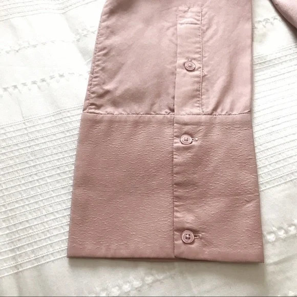 Cos BLUSH PINK COTTON & SILK WIDE SLEEVE CREW NECK BLOUSE - XS - Picture 9 of 10